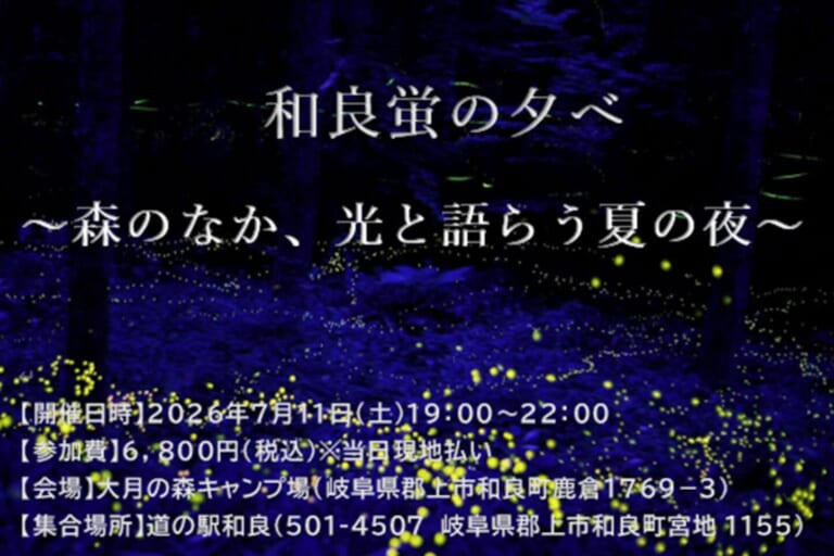 姫蛍と出会う夜 ~和良の森の時間~