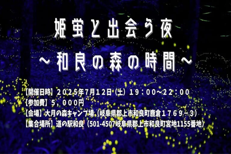 姫蛍と出会う夜 ～和良の森の時間～